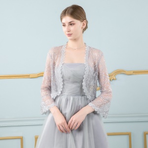 Châle écharpe de mariée dentelle protection solaire épaule