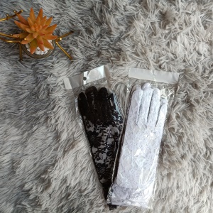 Gants de mariage dentelle fleur protection solaire