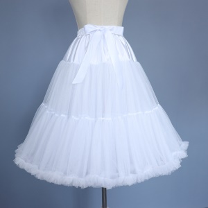 Jupe blanche double couche