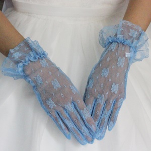 Liyuanwedding Gants de mariage en dentelle dentelle