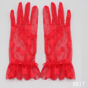 Liyuanwedding Gants de mariage en dentelle dentelle