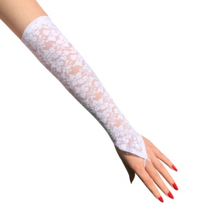 Gants de mariage crochet doigt dentelle