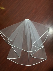 JQ-008 Voile de mariée double couche