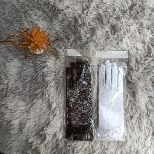 Gants de mariage dentelle fleur protection solaire