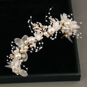 ANFAN couronne  de mariée à base de perles de cristal