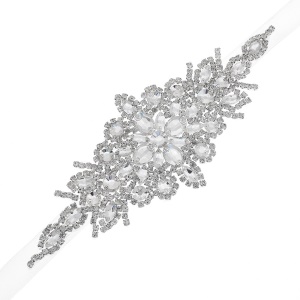 XY ceinture de mariée imitation cristal soie