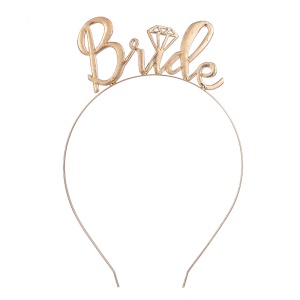 couronne de mariée en alliage avec insigne