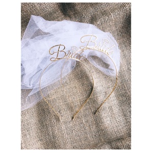 Bride JQ-0093 voile de mariée avec bandeau accessoires de mariage