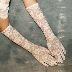 Gants de mariage dentelle protection solaire