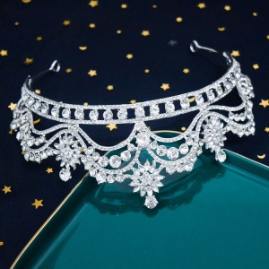 Couronne de mariée en alliage de zinc