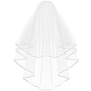 JQ-008 Voile de mariée double couche