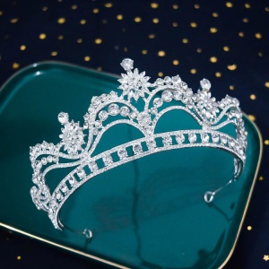 Couronne de mariée en alliage de zinc