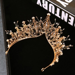 ANFAN Couronne de mariée  en alliage avec strass