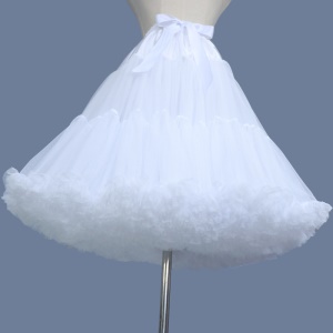Jupe blanche double couche
