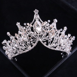 ANFAN Couronne de mariée  en alliage avec strass