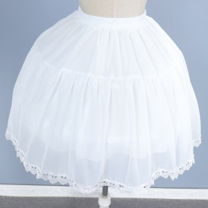 Jupe Pompon réglable en dentelle de mousseline de soie