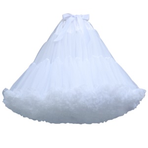 Jupe blanche double couche