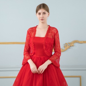 Châle écharpe de mariée dentelle protection solaire épaule