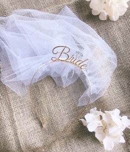 Bride JQ-0093 voile de mariée avec bandeau accessoires de mariage