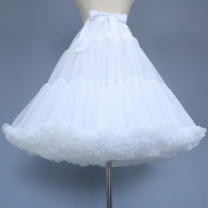 Jupe blanche double couche