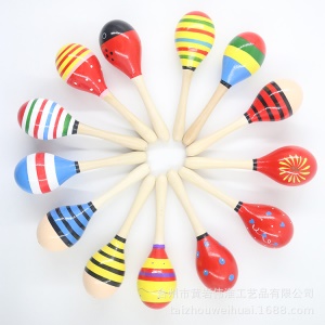 Maracas en bois  pour enfants jouets pour enfants  pour l'éducation précoce