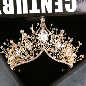 ANFAN Couronne de mariée  en alliage avec strass