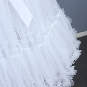 Jupe blanche double couche
