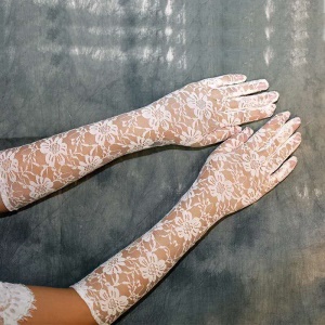 Gants de mariage dentelle protection solaire