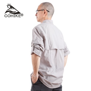 Chemise décontractée pour hommes séchage rapide protection solaire respirante