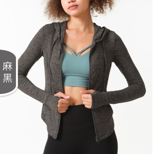 SAIBEI Sweat de sport à capuche pour femmes