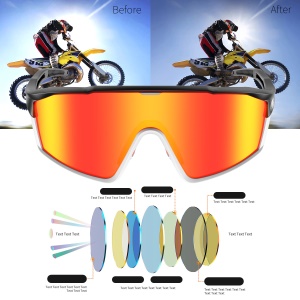 Lunettes sunok coupe-vent demi-cadre élastique