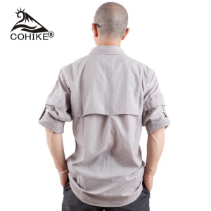 Chemise décontractée pour hommes séchage rapide protection solaire respirante