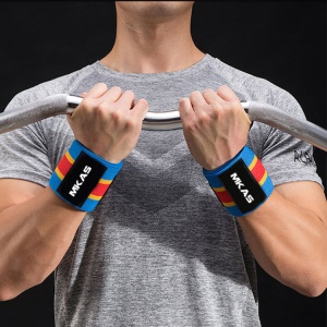 Protège-poignets de sport en nylon rayé