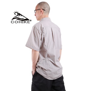 Chemise homme décontractée respirante casual manches courtes