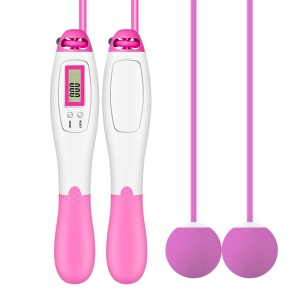 Corde à sauter  sans fil  réglable en longueur avec compteur