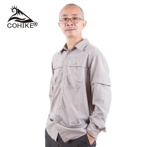 Chemise décontractée pour hommes séchage rapide protection solaire respirante