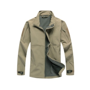 QIBAISI Sweat pull over  imperméable en coton mélangé pour extérieur