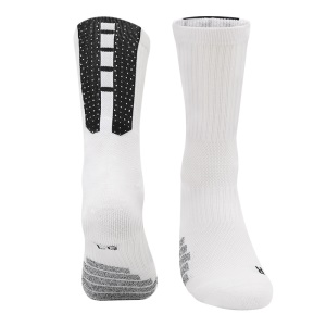LINGTU  Chaussettes de sport avec mousse filetée à rayures antidérapantes