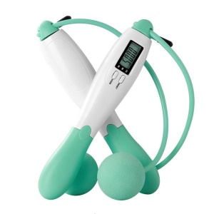 Corde à sauter  sans fil  réglable en longueur avec compteur