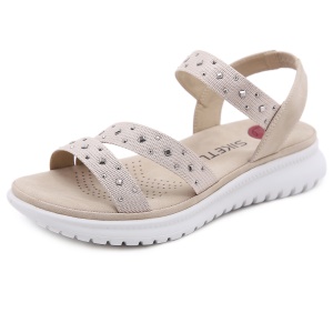 SIKETU  sandales femmes avec strass accessoires artificiel PU