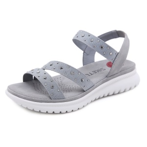 SIKETU  sandales femmes avec strass accessoires artificiel PU