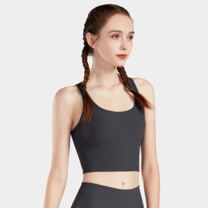 FANDIMU Débardeur de sport pour femmes  moulant et résistant aux chocs