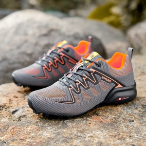 Chaussures de randonnée avec semelle en caoutchouc en maille résistante à l'usure