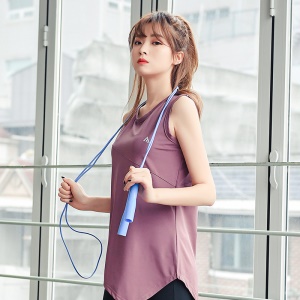 QIANFAN Débardeur de sport  pour femmes absorbe l'humidité, la transpiration et résiste à l'abrasion