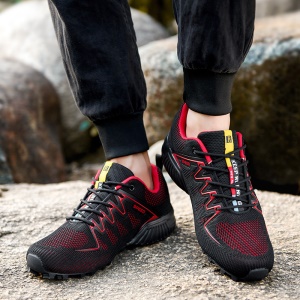 Chaussures de randonnée avec semelle en caoutchouc en maille résistante à l'usure