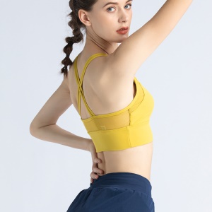 Débardeur de sport pour femmes avec bretelles croisées amortissantes