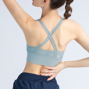 Débardeur de sport pour femmes avec bretelles croisées amortissantes