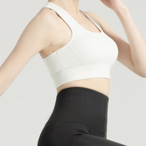 Débardeur de sport pour femmes résistant aux chocs et à la surface brillante
