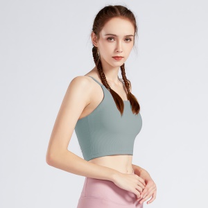FANDIMU Débardeur de sport pour femmes  moulant et résistant aux chocs