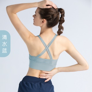 Débardeur de sport pour femmes avec bretelles croisées amortissantes